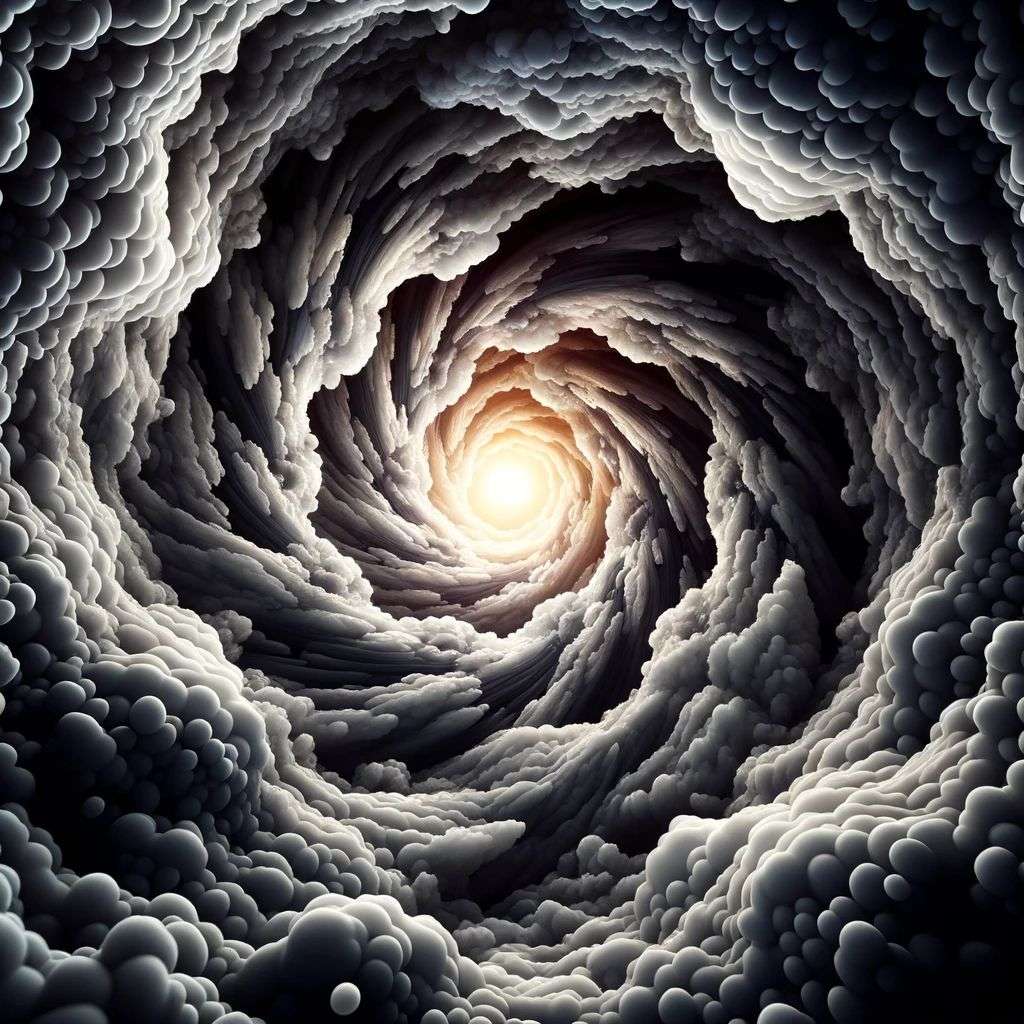 a representation of anxiety, digital art, 3D style